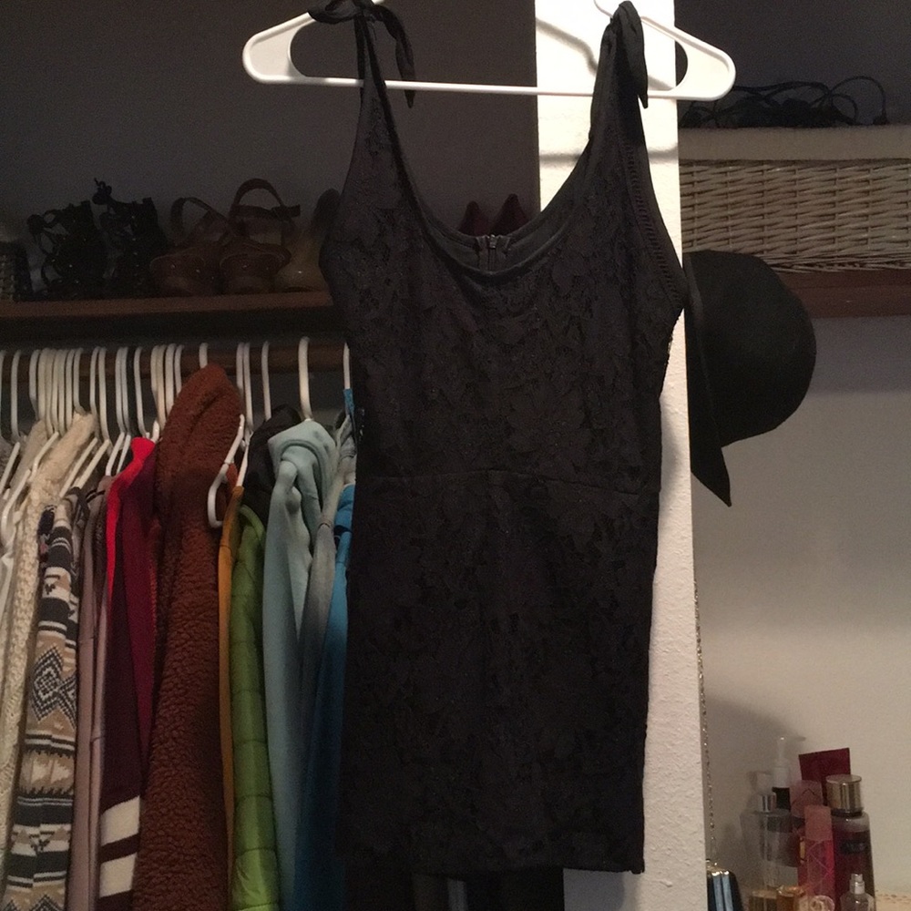 Kendall & Kylie Black Lace Romper